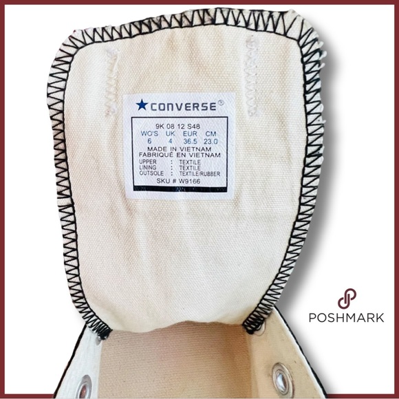 Vintage 2009 Converse Chuck Tayor All-Star 70s Women’s Low Top Black Size 6 - Picture 10 of 11